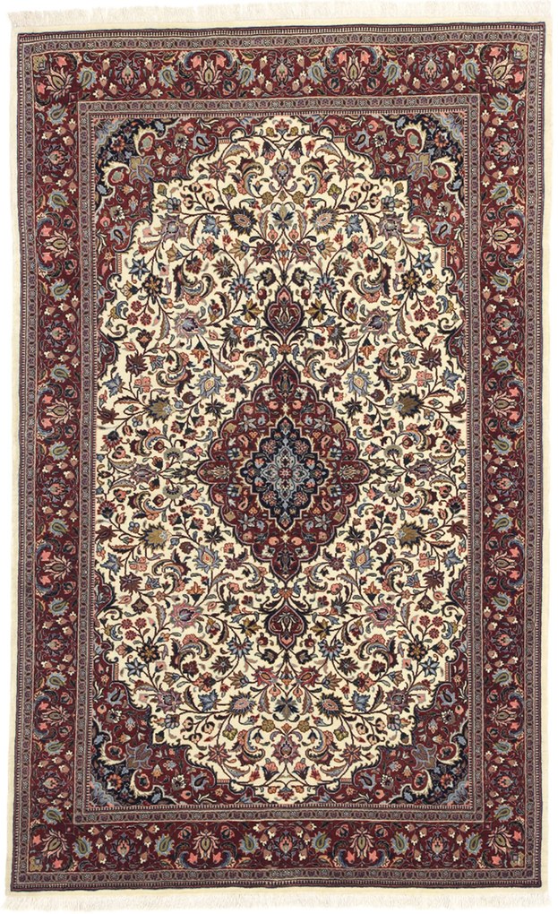 Isfahan Tappeto 110x180 (Iran) Annodato A Mano