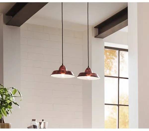 Eglo 49243 - Lampadario AUCKLAND 1xE27/60W/230V