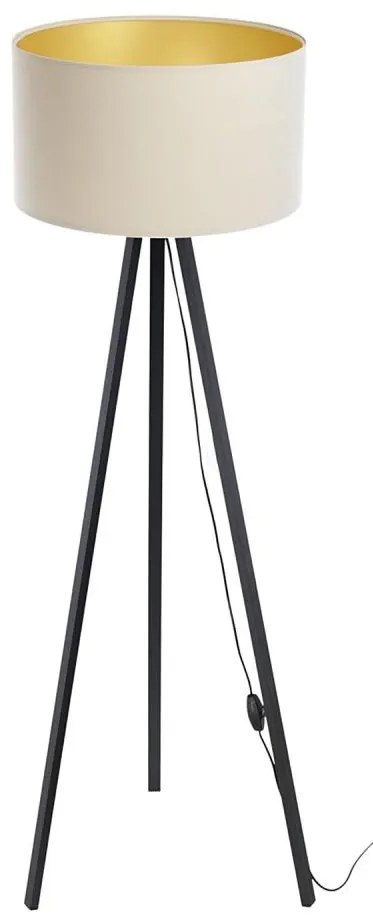 Lampada da terra STANDART 1xE27/60W/230V crema/wenge