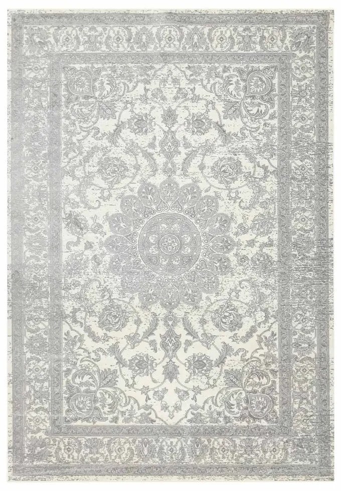 Tappeto in grigio chiaro in misto cotone 140x200 cm Persan – douceur d'intérieur