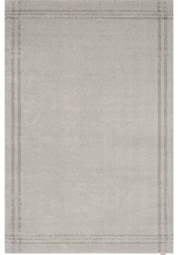 Tappeto in lana crema 160x240 cm Calisia M Grid Rim - Agnella