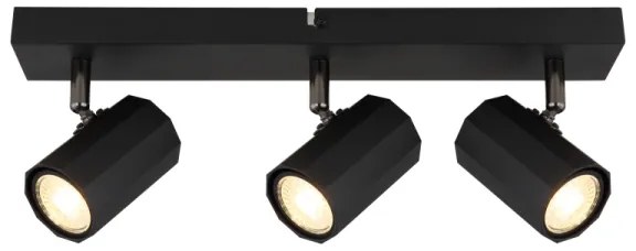 Globo 57918-3B - Faretto JAMES 3xGU10/25W/230V nero