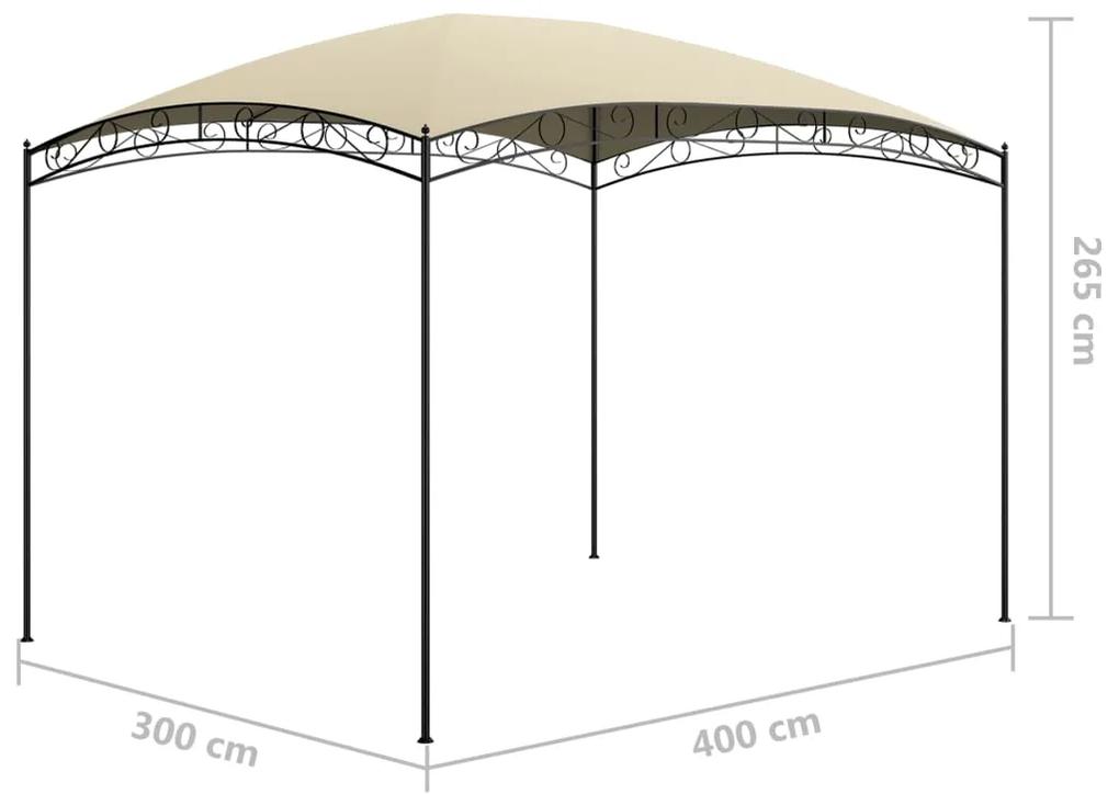 Gazebo 3x4x2,65 m Crema 180 g/m²