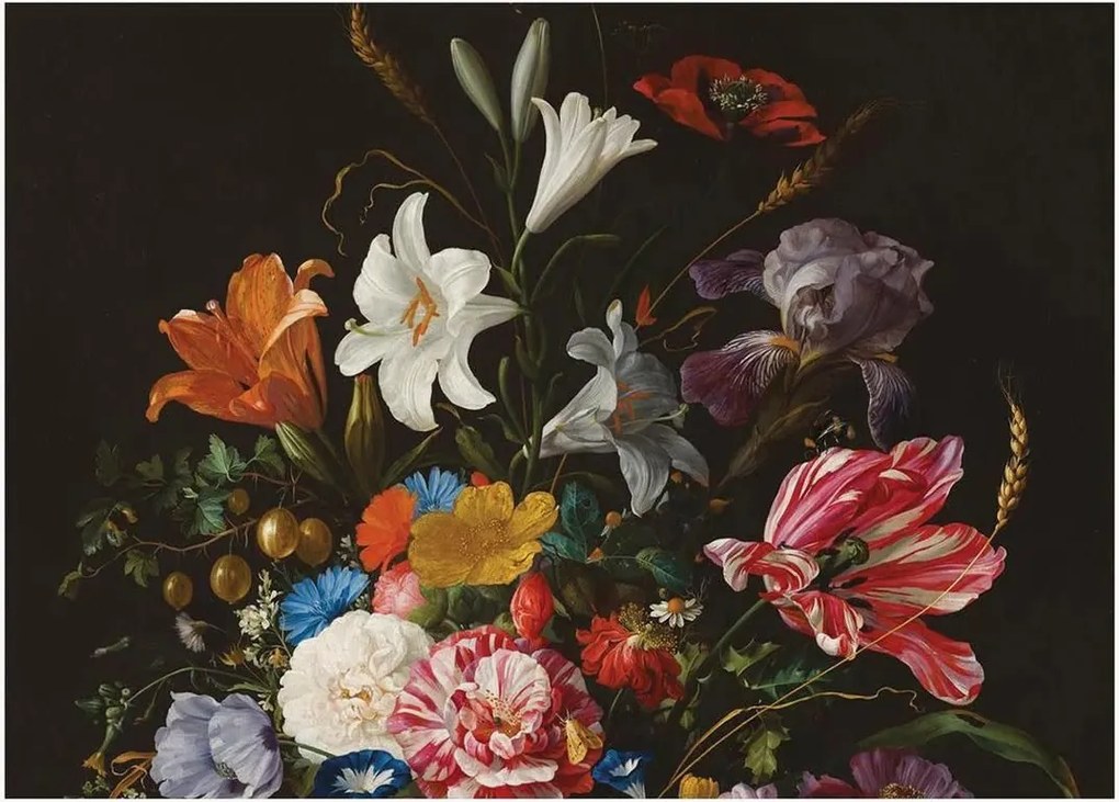 Carta da parati in tessuto non tessuto Golden Age Flowers