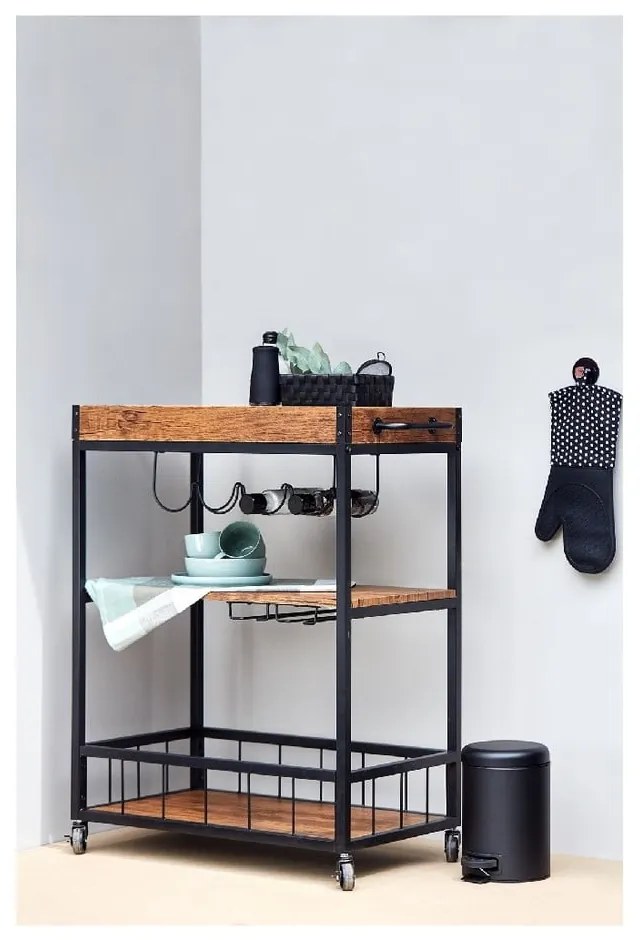 Scaffale mobile da cucina Rustico - Wenko