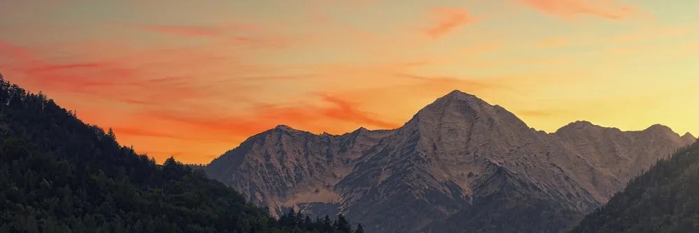 Quadro su tela – Tramonto sulle montagne