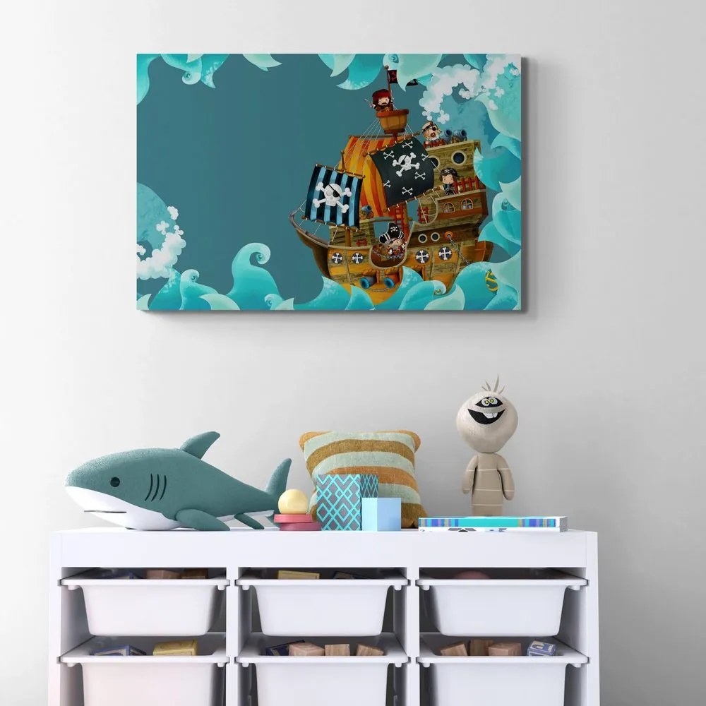 Quadro su tela – Nave pirata sul mare