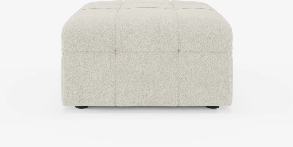 Mosaic pouf e modulo in bouclé - 96x77 cm design capitonné in tessuto smacchiabile T21
