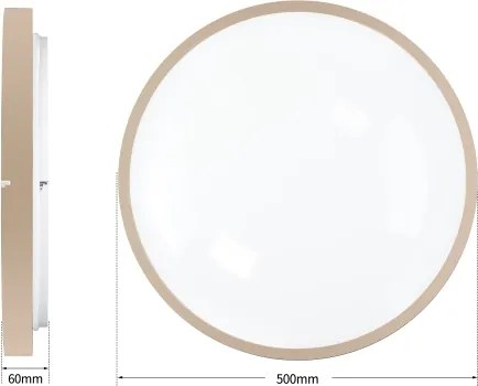 Brilagi - Lampada LED dimmerabile GLASS POOL DOUBLE LED/60W/230V 50 cm beige + telecomando