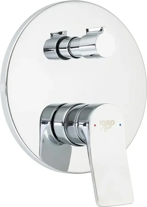 Set doccia incasso con braccio soffione e kit doccino acciaio cromo linea Sound