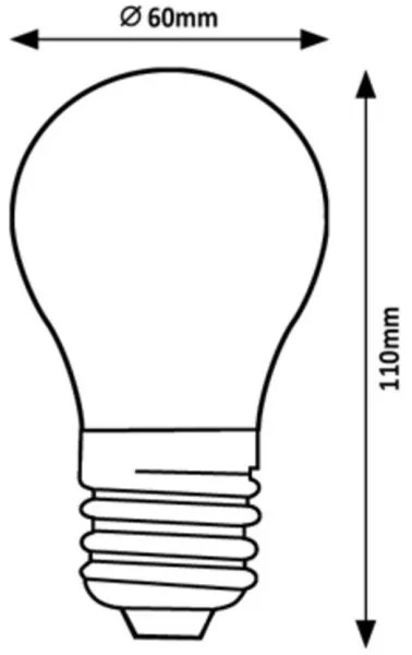 Rabalux 79020 - Lampadina LED FILAMENT A60 E27/7W/230V 4000K