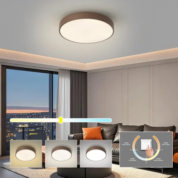 Brilagi - Plafoniera LED POOL LED/48W/230V 3000/4000/6000K 40 cm marrone