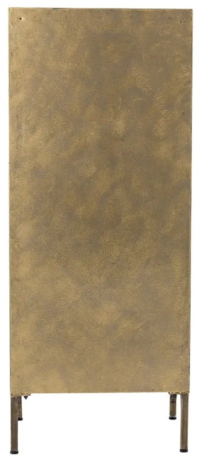 Vetrina dorata in metallo 45x110x40 cm Saone – Bloomingville