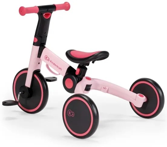 KINDERKRAFT - Bicicletta 3in1 4TRIKE rosa per bambini