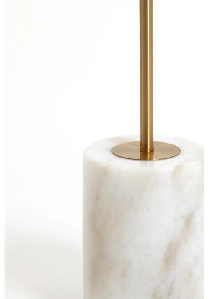 Lampada da terra di colore bianco-oro (altezza 156 cm) Medina - Light &amp; Living