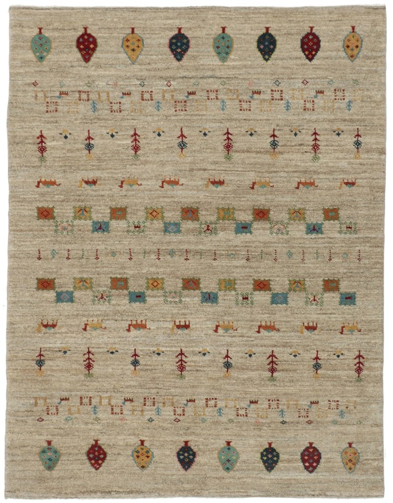 Gabbeh Tappeto 200x150 (Iran) Annodato A Mano