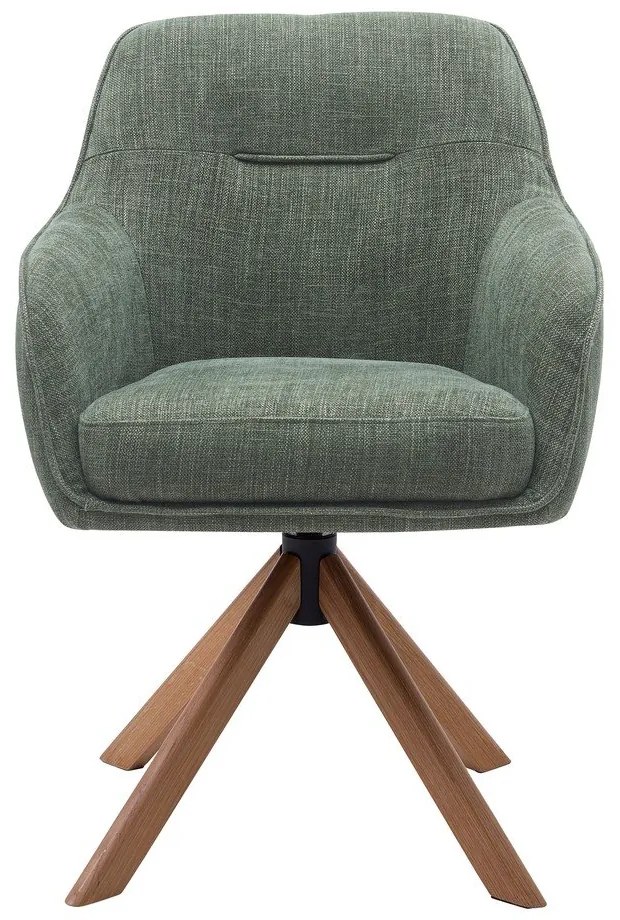 Set di sedie da pranzo verde in imbottito 2 pz Avola – Unique Furniture