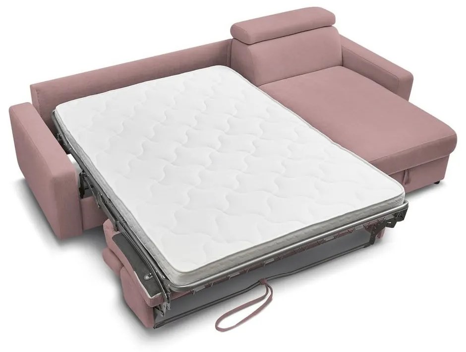 Divano angolare rosa allungabile (con composizione variabile) Monaco – Bobochic Paris