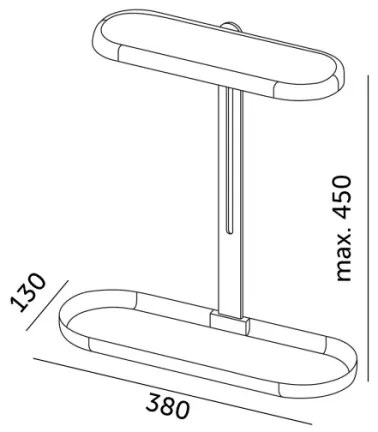 Lampada da tavolo LED dimmerabile per la coltivazione delle piante VERDI LED/12W/230V 4500K