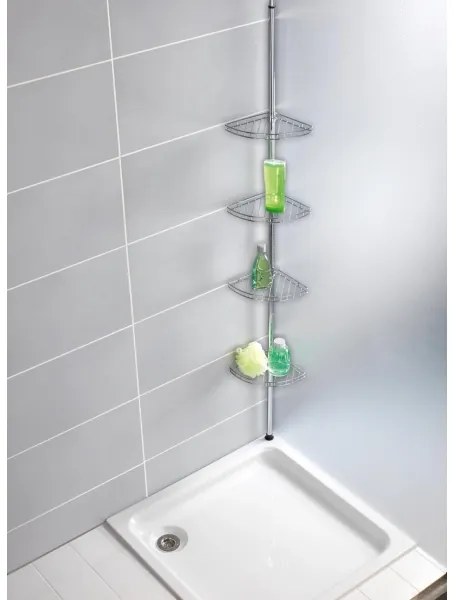 WENKO 18596100-Elemento angolare PREA 28x200 cm acciaio inox/cromo lucido