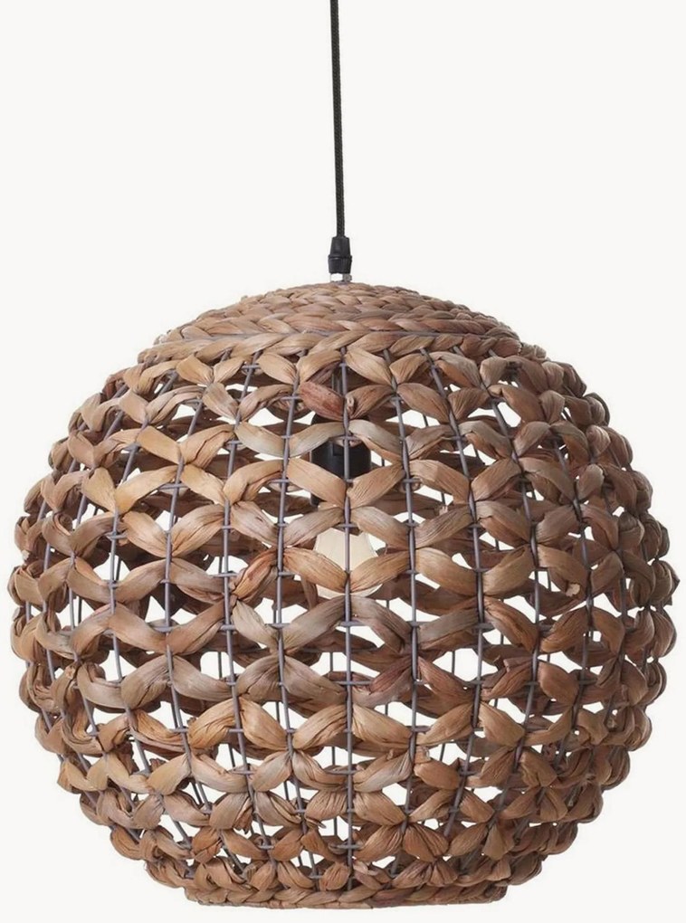 Lampada a sospensione a LED in giunco Water Hyacinth Amalie