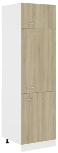 Armadio per Frigo Rovere Sonoma 60x57x207 cm in Truciolato