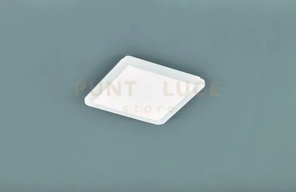 Camillus plafoniera led quadrata metallo bianco opaco con funzione ...