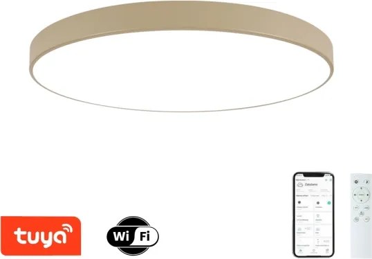 Brilagi-LED dimmerabile lampada POOL SMART LED/128W/230V 100 cm beige Wi-Fi Tuya+telecomando
