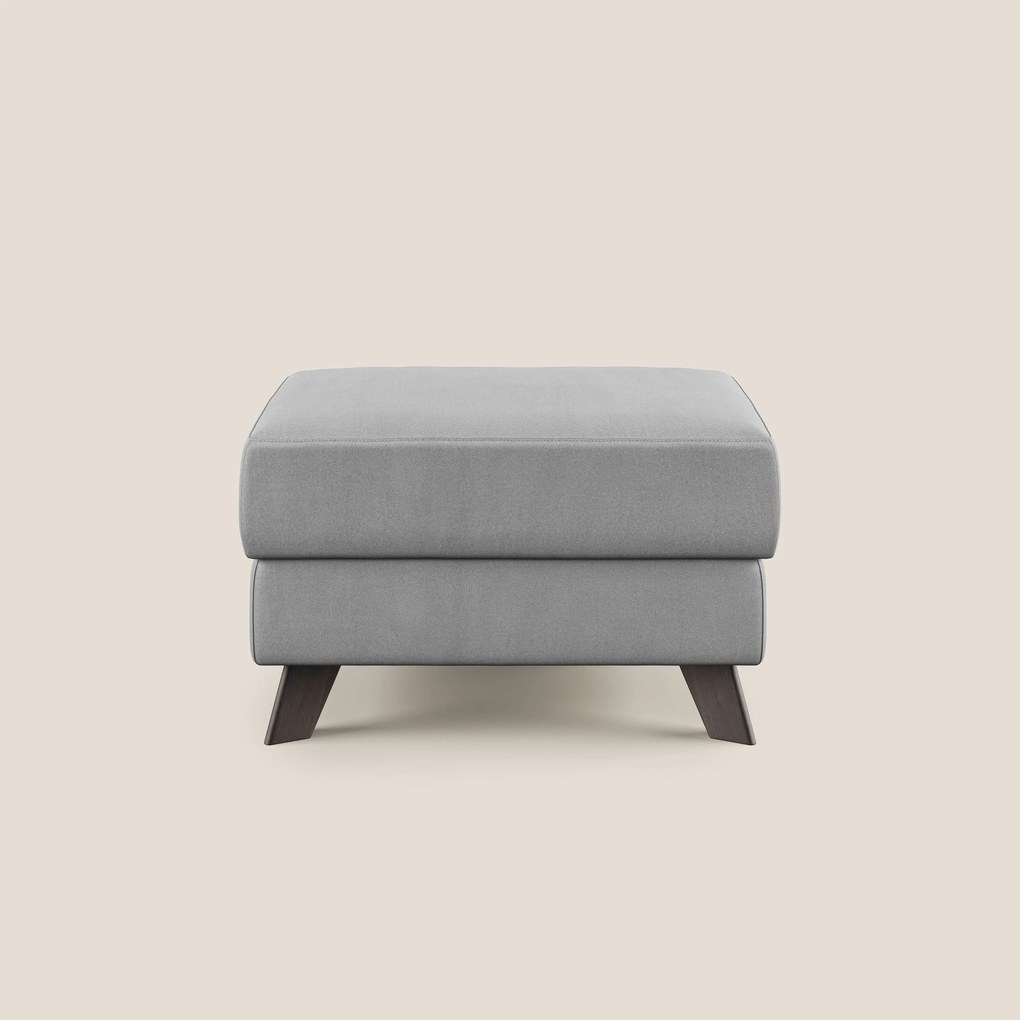 Moon Pouf contenitore e piedini alti in microfibra impermeabile T11