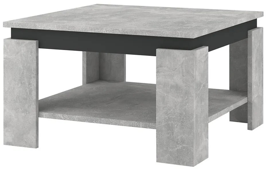 Tavolino da salotto OLAF grigio cemento/antracite