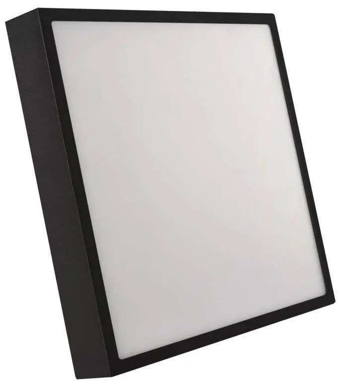 Plafoniera LED LED/28,5W/230V 3000/3500/4000K 30x30 cm nera