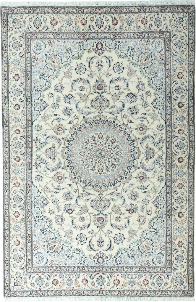 Nain Tappeto 300x200 Beige (Iran) Annodato A Mano
