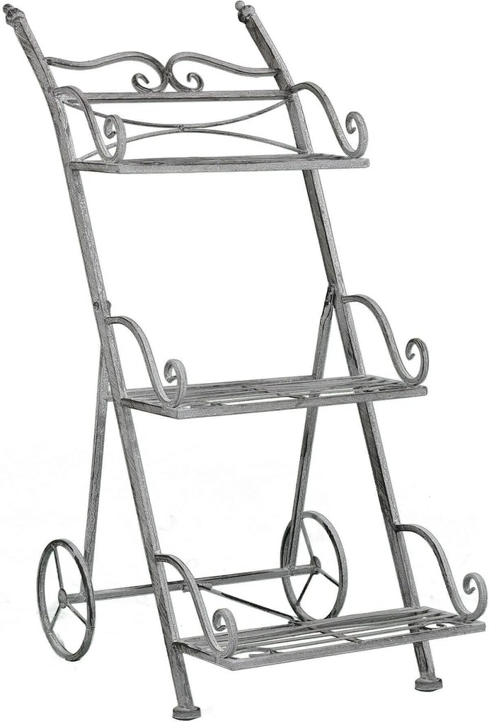 DORIAN - eatagere bianco ossidato