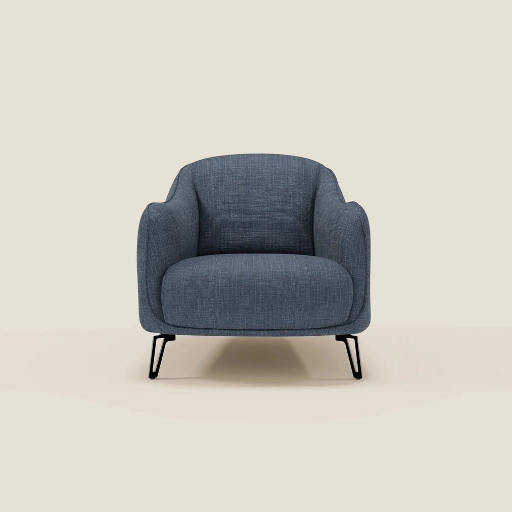 Avela Poltroncina dal comfort senza tempo in morbido tessuto impermeabile T06 blu
