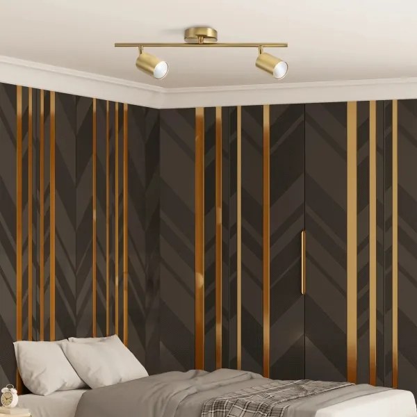 Faretto GOLDI 2xGU10/10W/230V oro