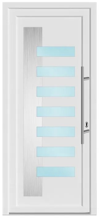 Portoncino d'ingresso 20022 bianco L 80 x H 210 cm apertura sinistra