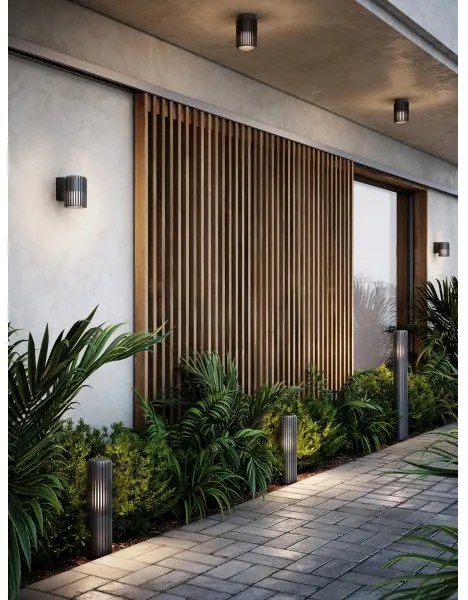 Nordlux - Plafoniera da esterno ALUDRA 1xE27/15W/230V antracite