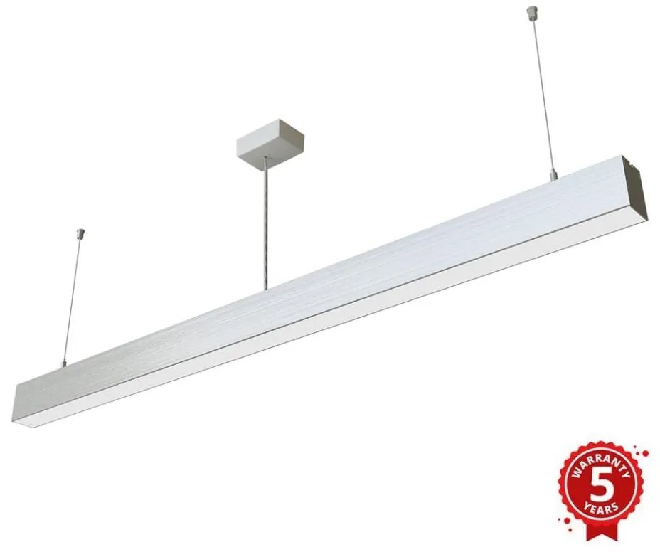 APLED - Lampadario LED su corda LOOK LED/46W/230V 4000K 120 cm argento