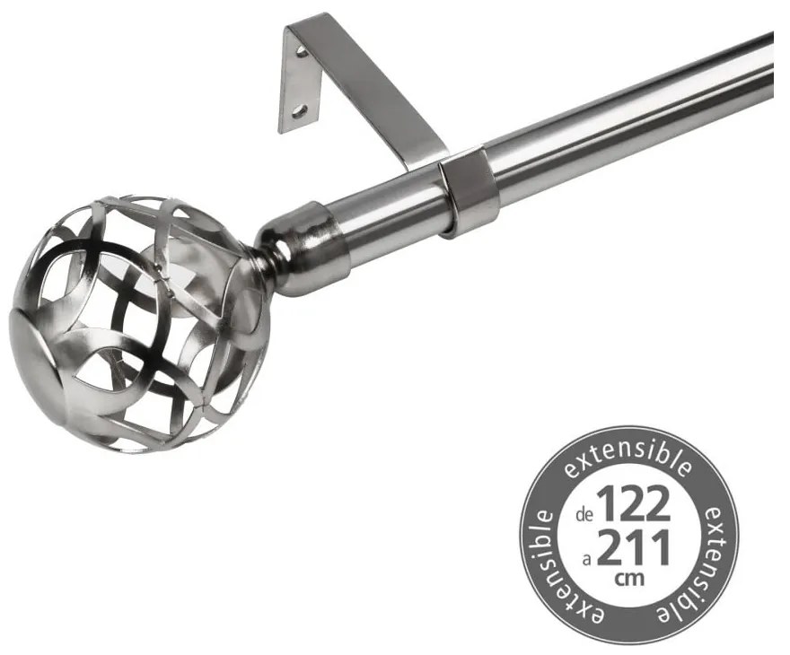 Mantovana estensibile in metallo 122 - 211 cm - Casa Selección