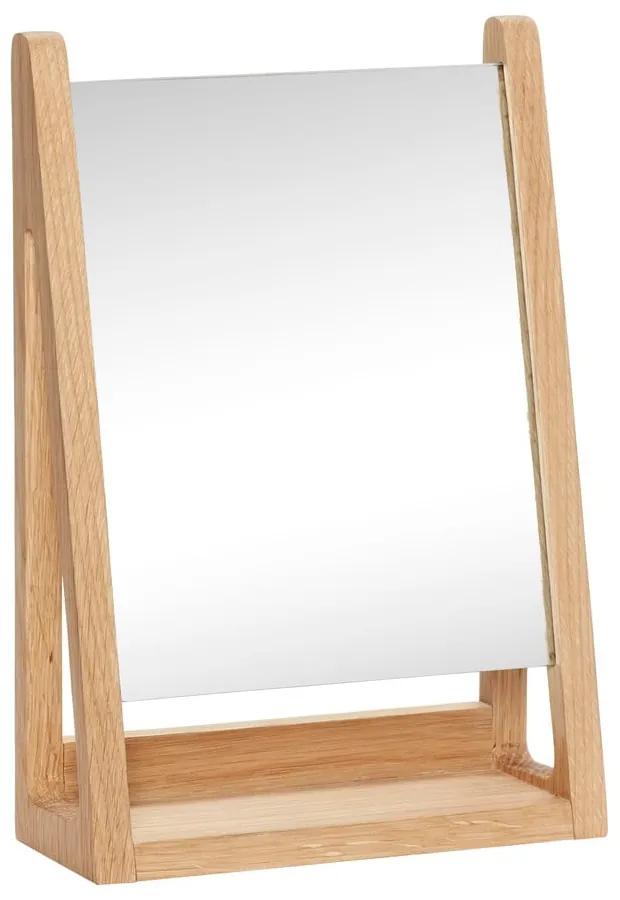 Specchio cosmetico in rovere Natur, 22 x 32 cm - Hübsch
