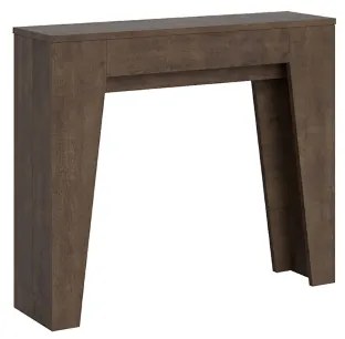 Consolle allungabile fino a 181 cm in nobilitato Noce - NARROW 90x25 cm