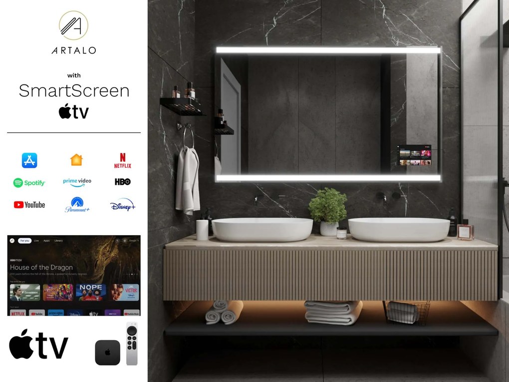Specchio con LED illuminazione M13 premium
