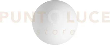 Mapa single solo vetro sfera d.10cm bianco