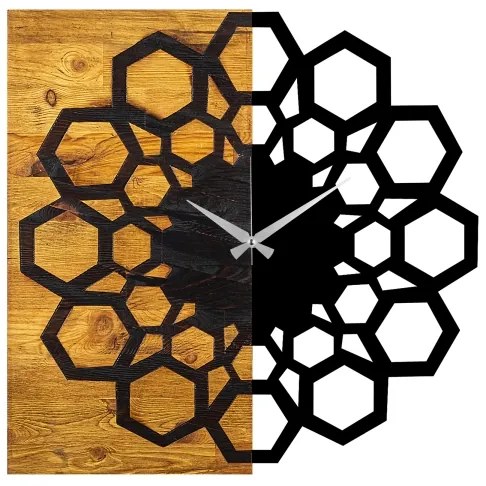 Orologio da parete 58x58 cm 1xAA legno/metallo