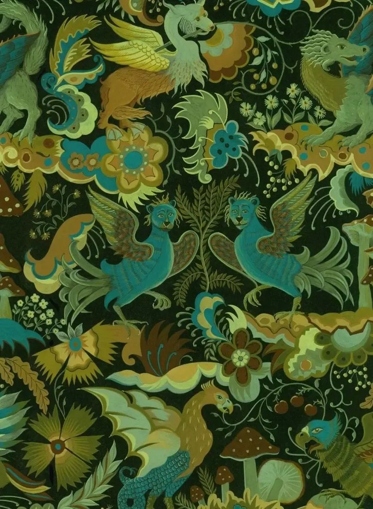 House of Hackney Carta da parati Phantasia - Emerald Green