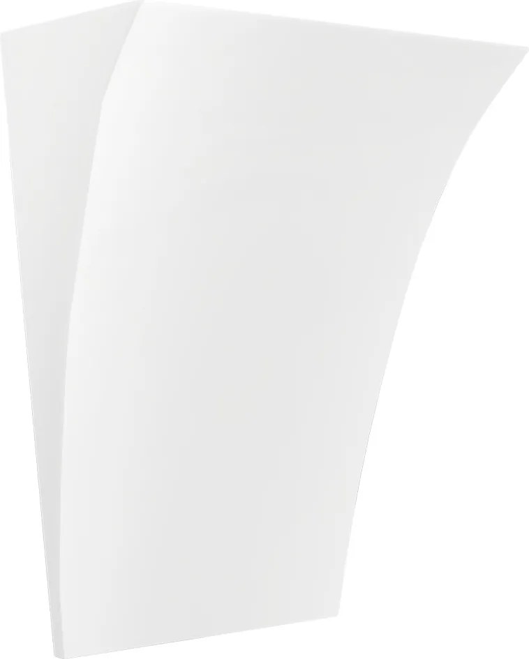 Applique da Parete G9 Curva Luce Indiretta in Gesso Pitturabile