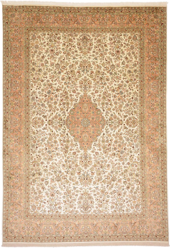Cashmere Silk Tappeto 310 x 220 (Indian) Annodato A Mano