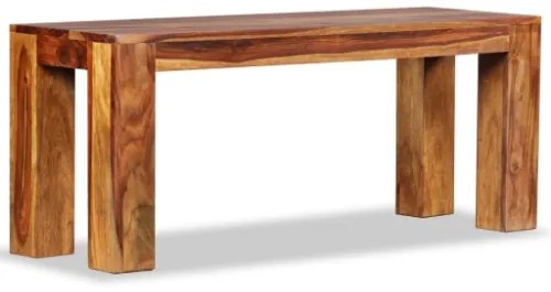 Panca in Legno Massello di Sheesham 110x35x45 cm