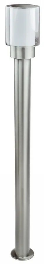 Paletto da Giardino 100cm acciaio INOX, IK06 IP54 - base E27 Base E27