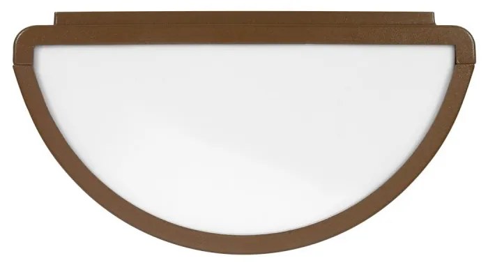 Applique Moon Design Curvo - E27 Corten - Mattone IP65 per Esterni Base E27